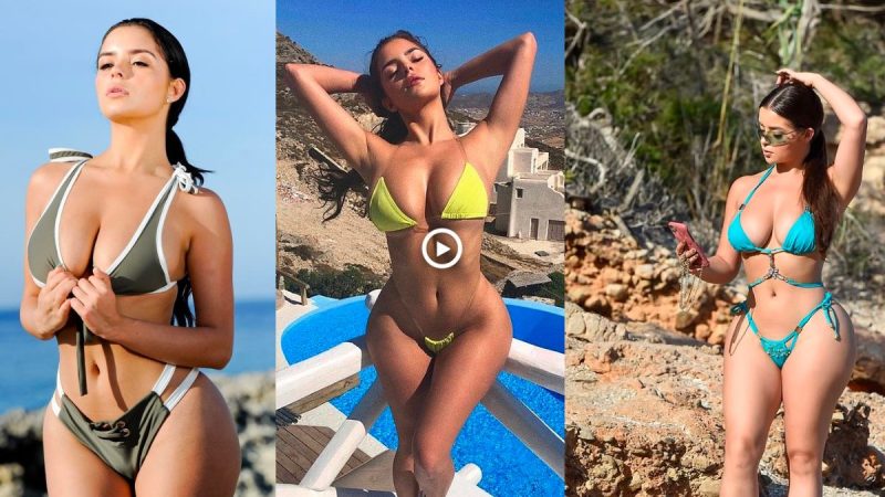 Demi Rose sets pulses racing in a TINY yellow ʙικιɴι as she soaks up the sun in Ibiza for sizzling Instagram snaps